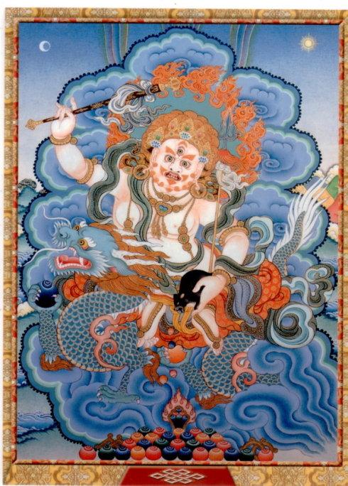 骑龙布禄金刚：白财神