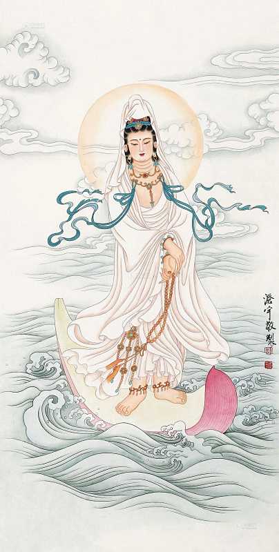 毗卢洞水月观音粉本的传入
